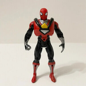 Vtg 1996 Toy Biz Techno  Wars Radioactive Spider Armor Spider Man Action Figure